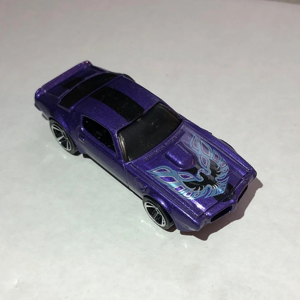 Purple Pontiac FireBird Toy Car